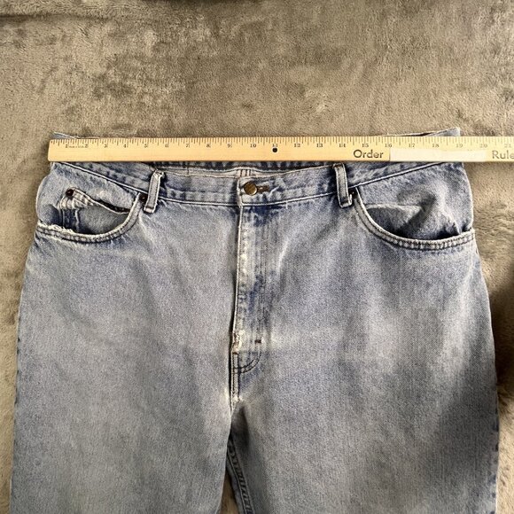 Vintage Georgia Jean Co Jeans Womens 18 Light Wash Relaxed Tapered Denim 90s Y2K - Picture 5 of 16
